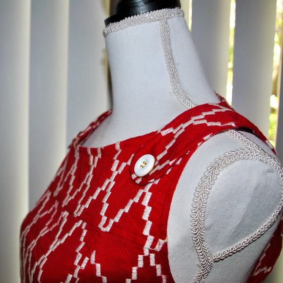 Style & Co. Red & White Pattern Shift Dress - Picture 7 of 8